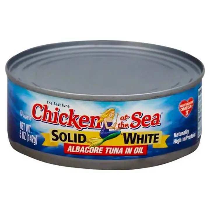 Order Chicken of the Sea Tuna, Albacore, Solid White, in Oil - 5 Ounces food online from Novato Harvest Market store, Novato on bringmethat.com