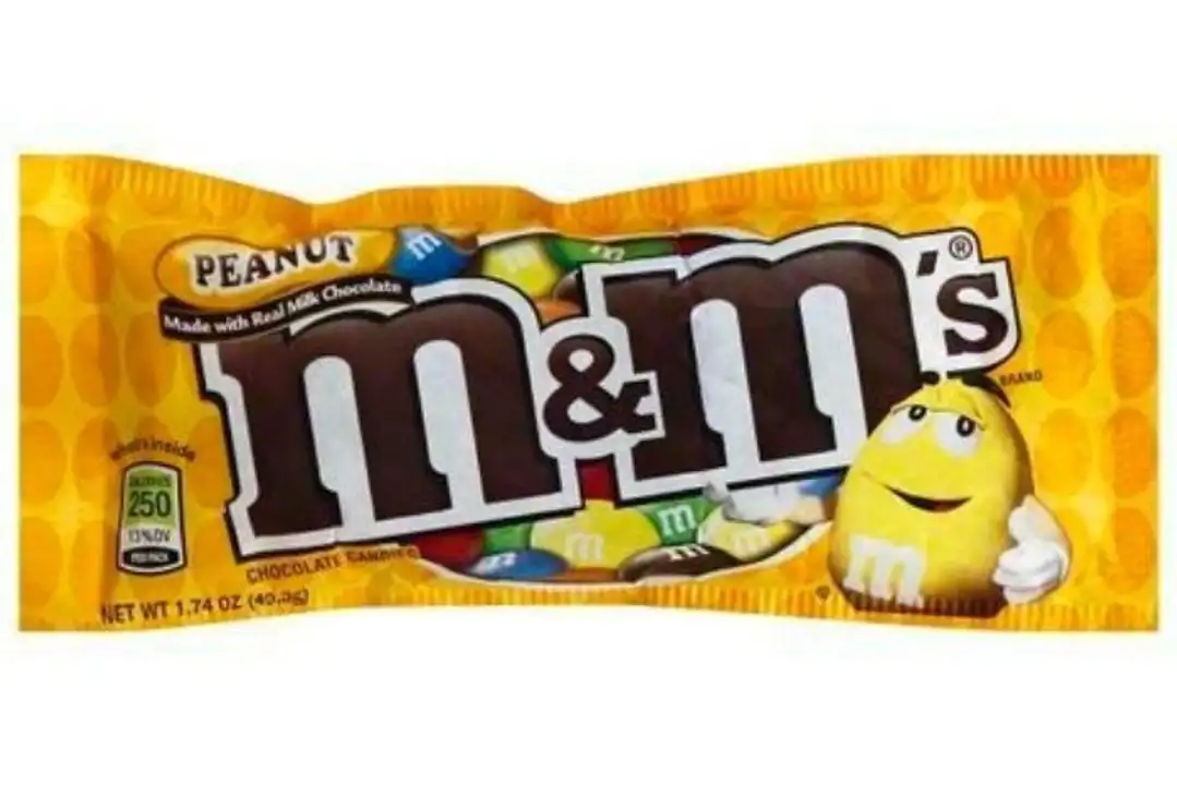 Order M & M Chocolate Candies, Peanut - 1.74 Ounces food online from Holiday farms store, Roslyn Heights on bringmethat.com