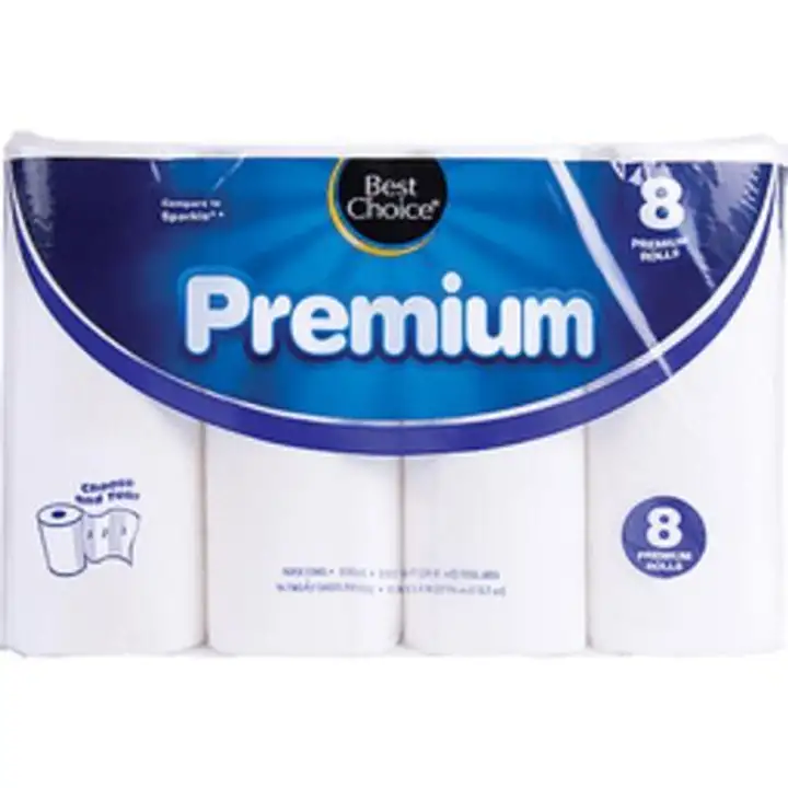 Order Best Choice Select-A-Size Paper Towels, Premium - 8 Count food online from Fligner Market store, Lorain on bringmethat.com