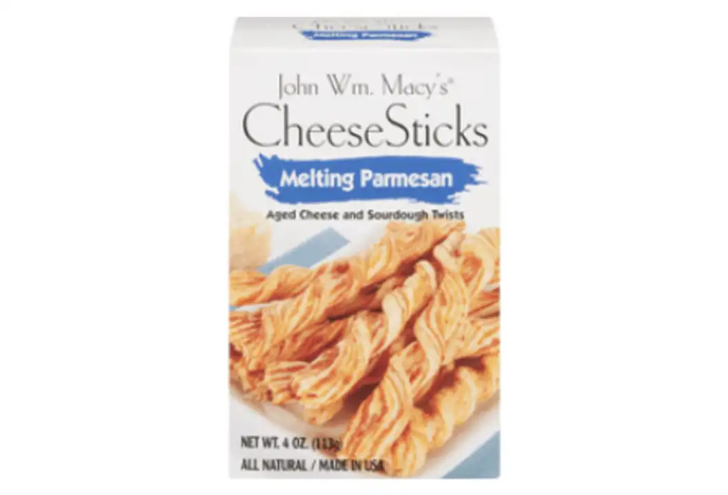 Order John Wm Macys CheeseSticks, Melting Parmesan - 4 Ounces food online from Holiday farms store, Roslyn Heights on bringmethat.com