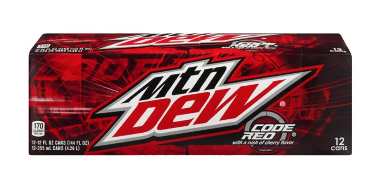 Order Mountain Dew Soda, Code Red - 12 Pack food online from Fligner Market store, Lorain on bringmethat.com