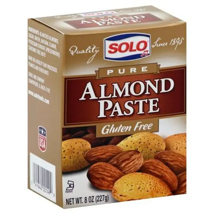 Order Solo Almond Paste, Pure - 8 Ounces food online from Novato Harvest Market store, Novato on bringmethat.com
