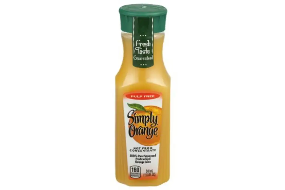 Order Simply Orange Orange Juice, Pulp Free - 11.5 Ounces food online from Novato Harvest Market store, Novato on bringmethat.com