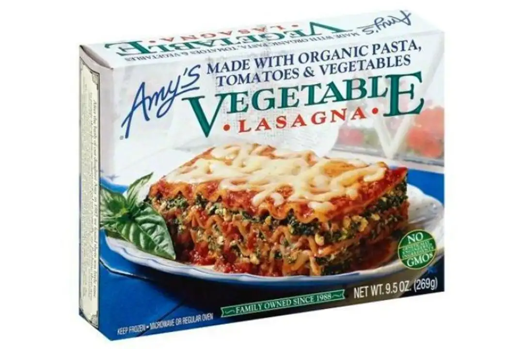 Order Amys Lasagna, Vegetable - 9.5 Ounces food online from Holiday farms store, Roslyn Heights on bringmethat.com
