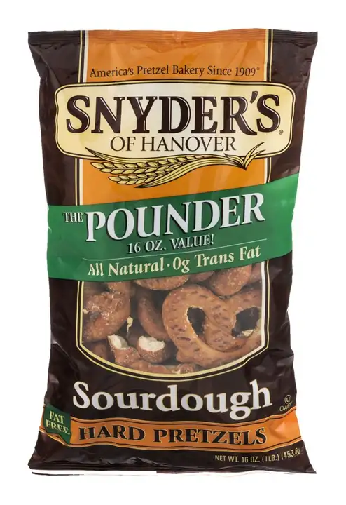 Order Snyders Pretzels, Hard, Sourdough, Family Size! - 16 Ounces food online from Holiday farms store, Roslyn Heights on bringmethat.com