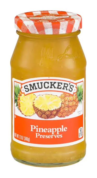 Order Smuckers Preserves, Pineapple - 12 Ounces food online from Holiday farms store, Roslyn Heights on bringmethat.com