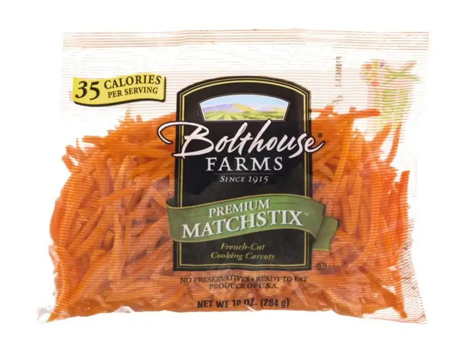 Order Bolthouse Farms Carrots, Cooking, French-Cut, Premium Matchstix - 10 Ounces food online from Fligner Market store, Lorain on bringmethat.com