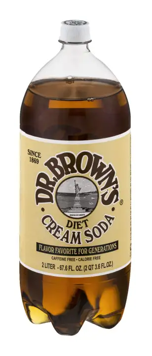 Order Dr Browns Cream Soda, Diet - 67.6 Ounces food online from Holiday farms store, Roslyn Heights on bringmethat.com