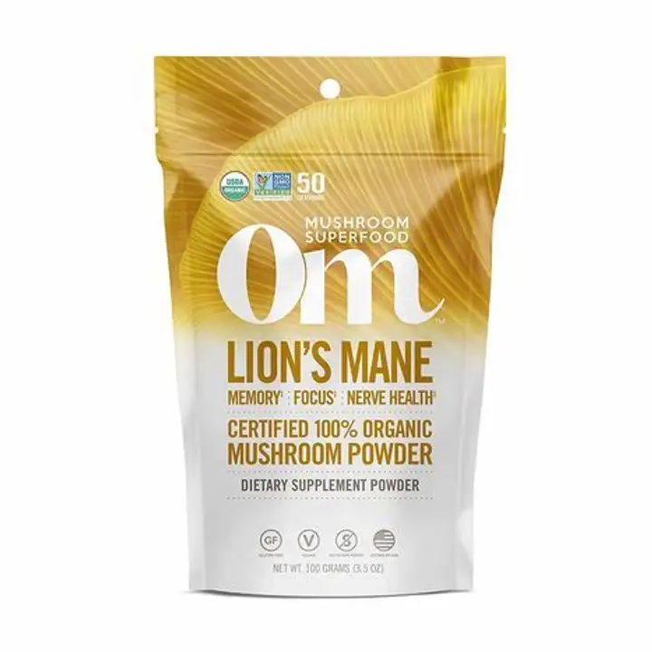 Order Om Mushroom Powder, Organic, Lion's Mane - 3.5 Ounces food online from Whole Foods Co-Op Denfeld store, Duluth on bringmethat.com