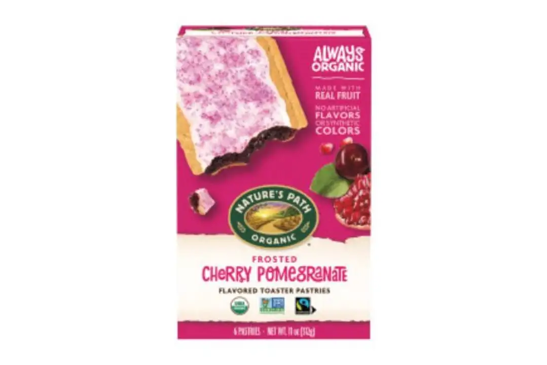 Order Nature's Path Organic Toaster Pastries, Frosted Cherry Pomegranate - 11 Ounces food online from Novato Harvest Market store, Novato on bringmethat.com