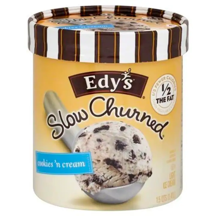 Order Edys Slow Churned Ice Cream, Cookies 'N Cream, Light - 48 Ounces food online from Holiday farms store, Roslyn Heights on bringmethat.com