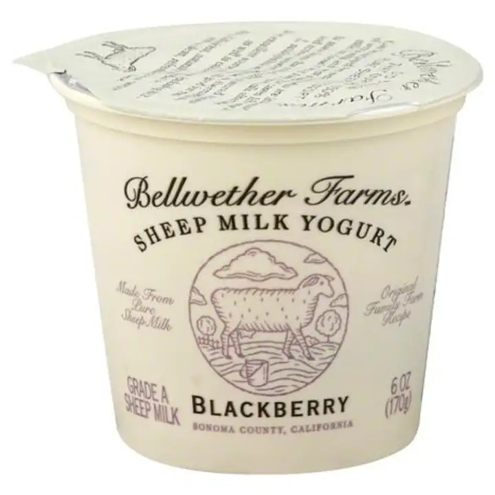 Order Bellwether Farms Yogurt, Sheep Milk, Blackberry - 6 Ounces food online from Whole Foods Co-Op Denfeld store, Duluth on bringmethat.com