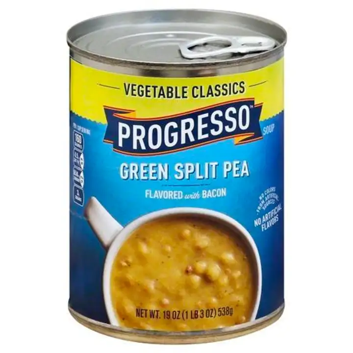 Order Progresso Vegetable Classics Soup, Green Split Pea - 19 Ounces food online from Holiday farms store, Roslyn Heights on bringmethat.com