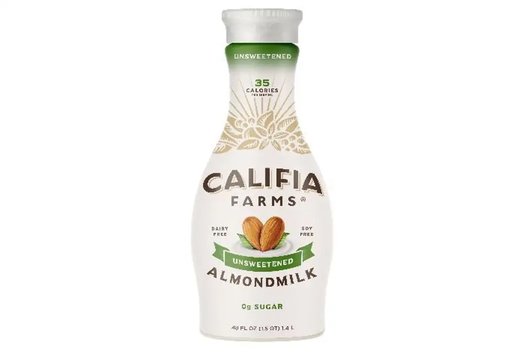 Order Califia Farms Almond Milk, Unsweetened - 48 Ounces food online from Novato Harvest Market store, Novato on bringmethat.com