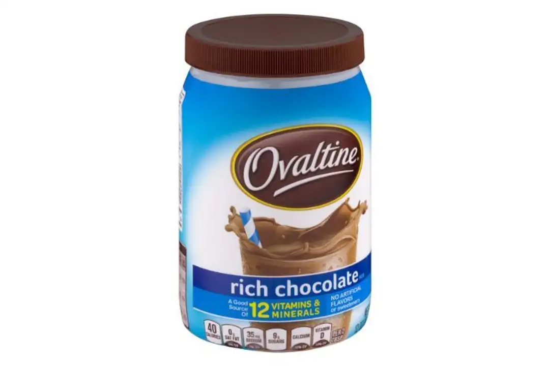 Order Ovaltine Drink Mix, Rich Chocolate - 12 Ounces food online from Novato Harvest Market store, Novato on bringmethat.com
