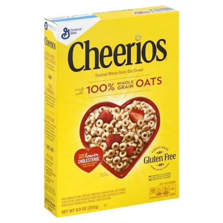 Order Cheerios Oat Cereal, Whole Grain, Toasted - 8.9 Ounces food online from Holiday farms store, Roslyn Heights on bringmethat.com