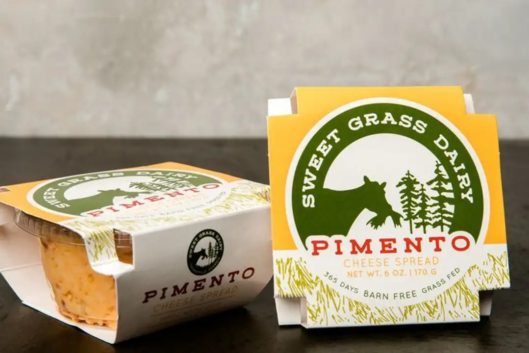 Order Sweet Grass Dairy Pimento Cheese Spread - 6 Ounces food online from Whole Foods Co-Op Denfeld store, Duluth on bringmethat.com
