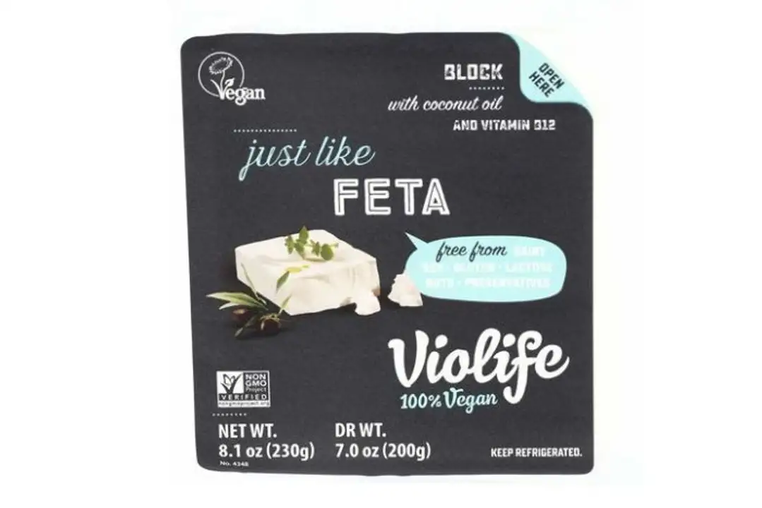 Order Violife Feta, 100% Vegan, Block - 8.1 Ounces food online from Whole Foods Co-Op Denfeld store, Duluth on bringmethat.com