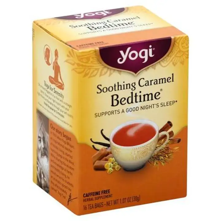 Order Yogi Tea, Bedtime, Soothing Caramel, Tea Bags - 16 Bags food online from Whole Foods Co-Op Denfeld store, Duluth on bringmethat.com