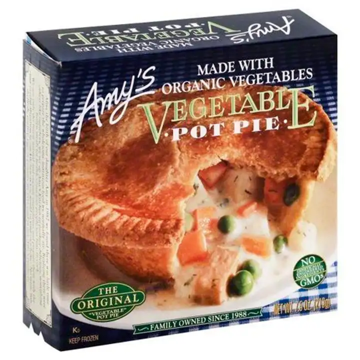 Order Amys Pot Pie, Vegetable - 7.5 Ounces food online from Holiday farms store, Roslyn Heights on bringmethat.com