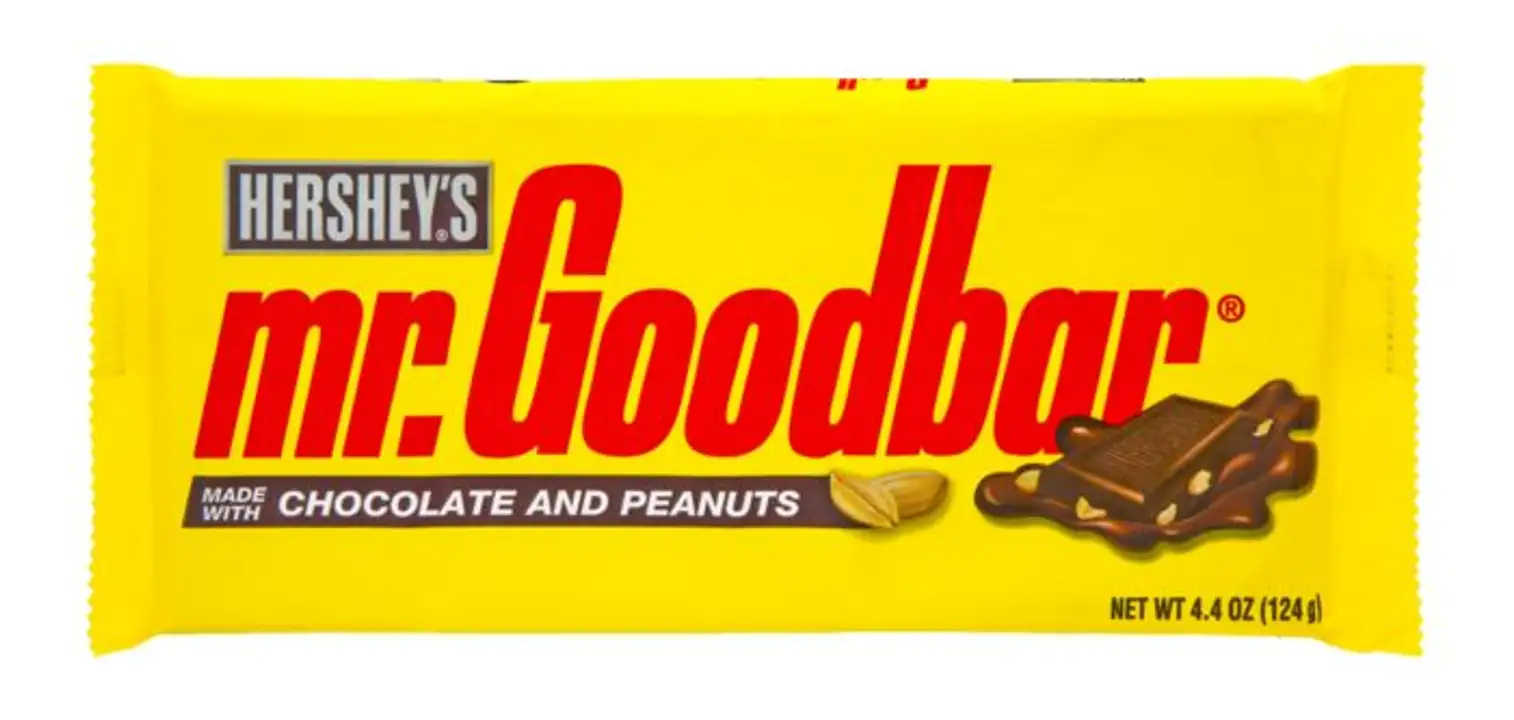 Order Mr Goodbar Milk Chocolate, with Peanuts, XL - 4.4 Ounces food online from Holiday farms store, Roslyn Heights on bringmethat.com