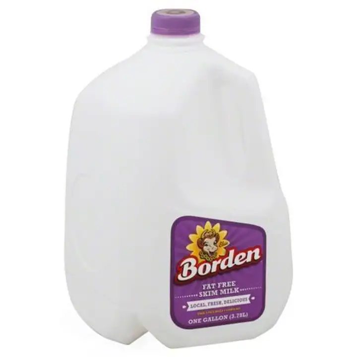Order Borden Milk, Skim, Fat Free - 1 Gallon food online from Fligner Market store, Lorain on bringmethat.com