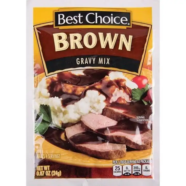 Order Best Choice Brown Gravy Mix - 0.87 Ounces food online from Fligner Market store, Lorain on bringmethat.com