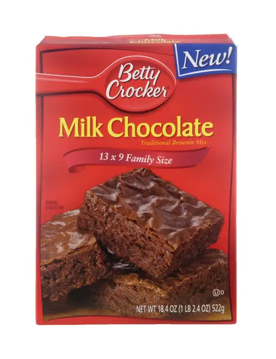 Order Betty Crocker Brownie Mix, Milk Chocolate, Family Size - 18.4 Ounces food online from Novato Harvest Market store, Novato on bringmethat.com