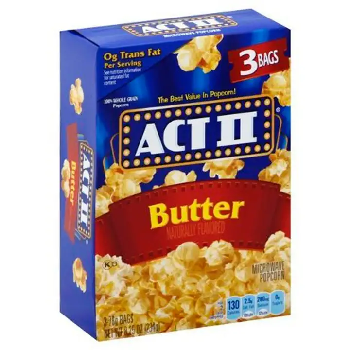 Order Act II Microwave Popcorn, Butter - 3 Each food online from Novato Harvest Market store, Novato on bringmethat.com