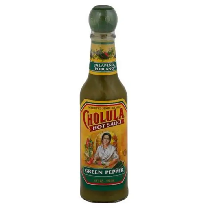 Order Cholula Hot Sauce, Green Pepper - 5 Ounces food online from Holiday farms store, Roslyn Heights on bringmethat.com