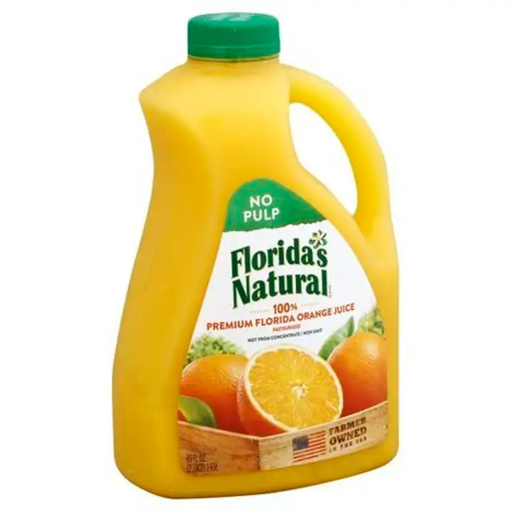 Order Floridas Natural 100% Juice, Orange, No Pulp - 89 Ounces food online from Holiday farms store, Roslyn Heights on bringmethat.com