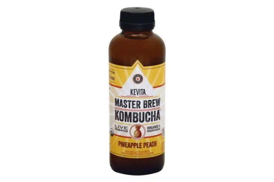 Order KeVita Kombucha, Master Brew, Pineapple Peach - 15.2 Ounces food online from Whole Foods Co-Op Denfeld store, Duluth on bringmethat.com