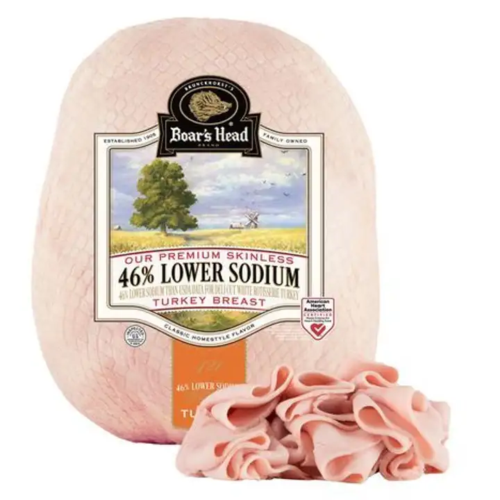 Order Boar’s Head® 46% Lower Sodium Turkey - Skinless food online from Meats Supreme store, Brooklyn on bringmethat.com