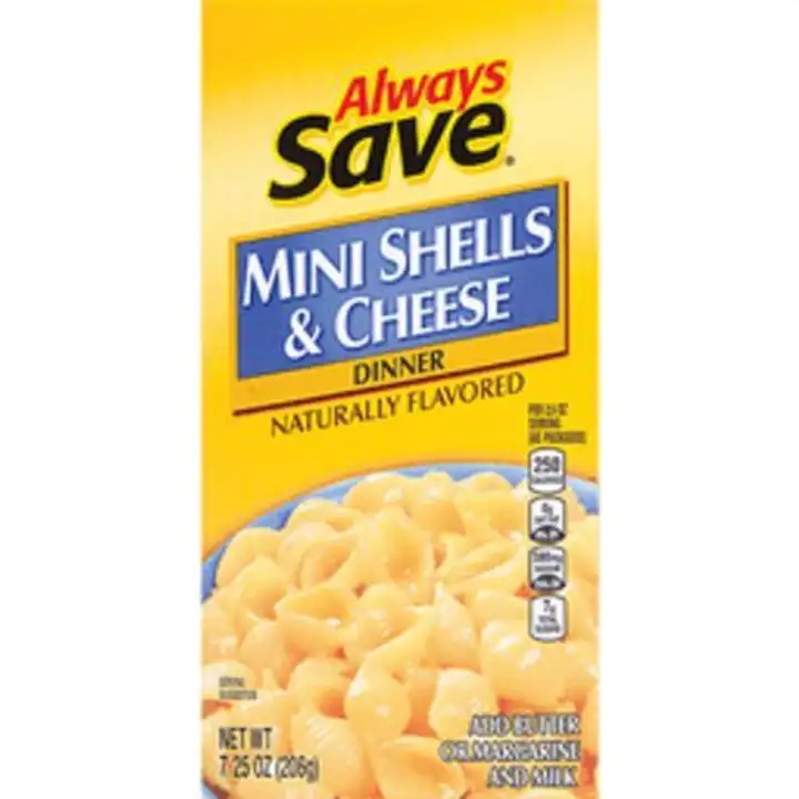 Order Always Save Mini Shells & Cheese Dinner - 7.25 Ounces food online from Fligner Market store, Lorain on bringmethat.com