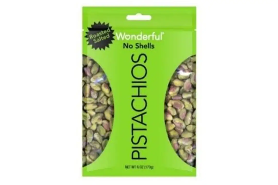 Order Wonderful Pistachios, No Shells, Roasted & Salted - 6 Ounces food online from Novato Harvest Market store, Novato on bringmethat.com