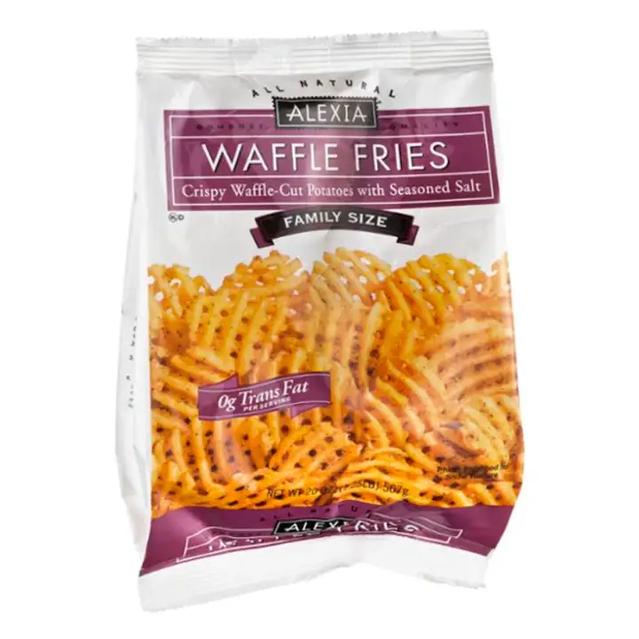 Order Alexia Fries, Seasoned, Waffle Cut - 20 Ounces food online from Holiday farms store, Roslyn Heights on bringmethat.com