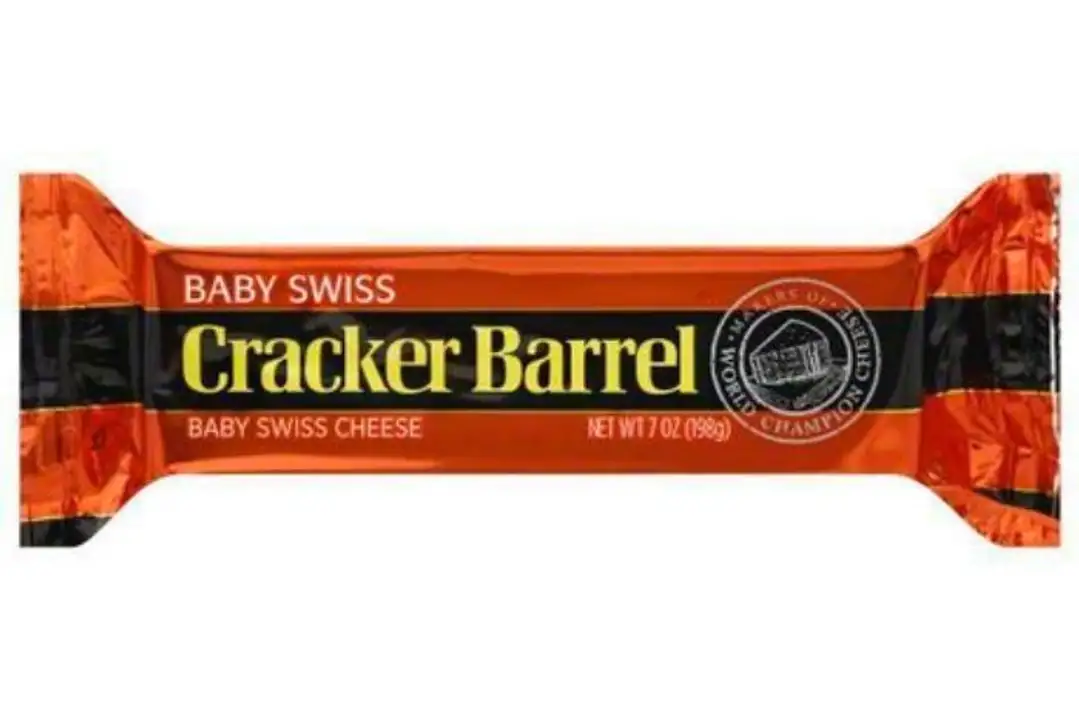 Order Cracker Barrel Cheese, Baby Swiss - 7 Ounces food online from Holiday farms store, Roslyn Heights on bringmethat.com