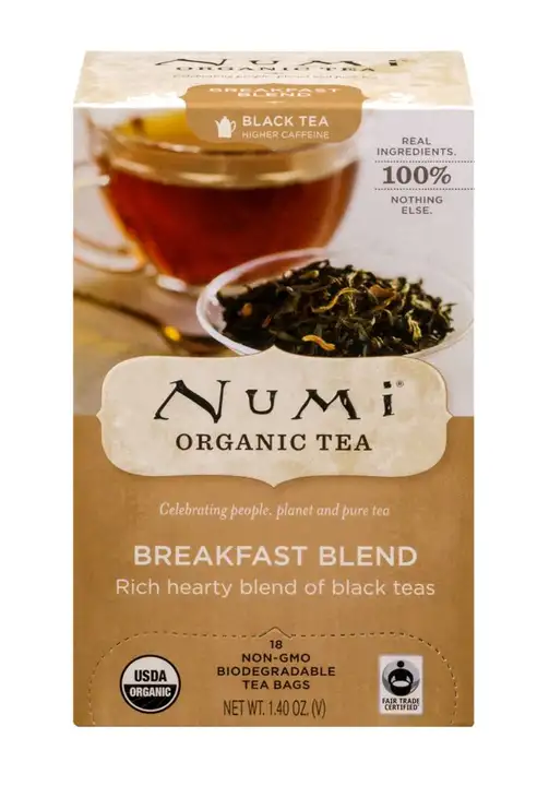 Order Numi Black Tea, Organic, Breakfast Blend, Tea Bags - 18 Bags food online from Novato Harvest Market store, Novato on bringmethat.com