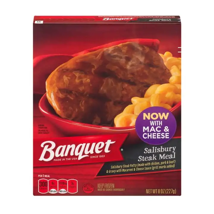 Order Banquet Salisbury Steak Meal - 8 Ounces food online from Fligner Market store, Lorain on bringmethat.com