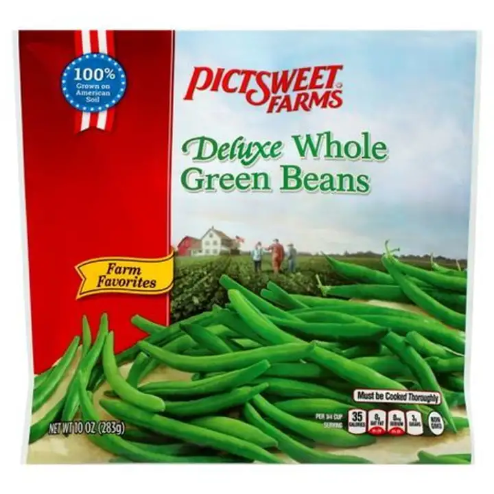 Order Pictsweet Farm Favorites Green Beans, Deluxe, Whole - 14 Ounces food online from Fligner Market store, Lorain on bringmethat.com