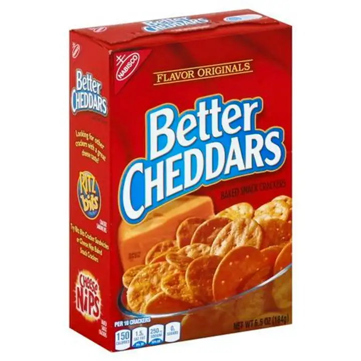 Order Better Cheddars Baked Snack Crackers - 6.5 Ounces food online from Novato Harvest Market store, Novato on bringmethat.com