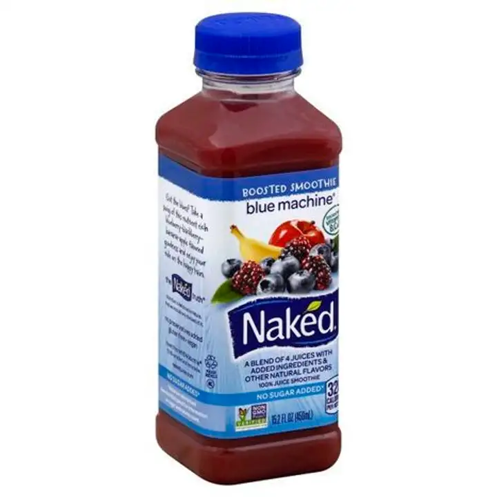 Order Naked 100% Juice Smoothie, Blue Machine - 15.2 Ounces food online from Novato Harvest Market store, Novato on bringmethat.com