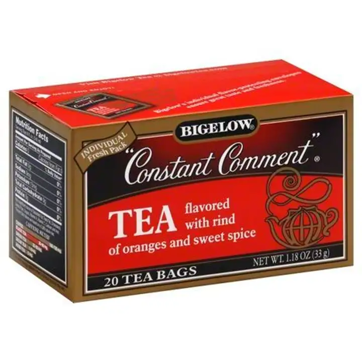 Order Bigelow Constant Comment Tea, Flavored with Rind of Oranges and Sweet Spice - 20 Bags food online from Novato Harvest Market store, Novato on bringmethat.com