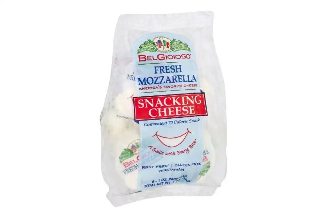 Order BelGioioso Snacking Cheese, Fresh Mozzarella - 6 Ounces food online from Holiday farms store, Roslyn Heights on bringmethat.com