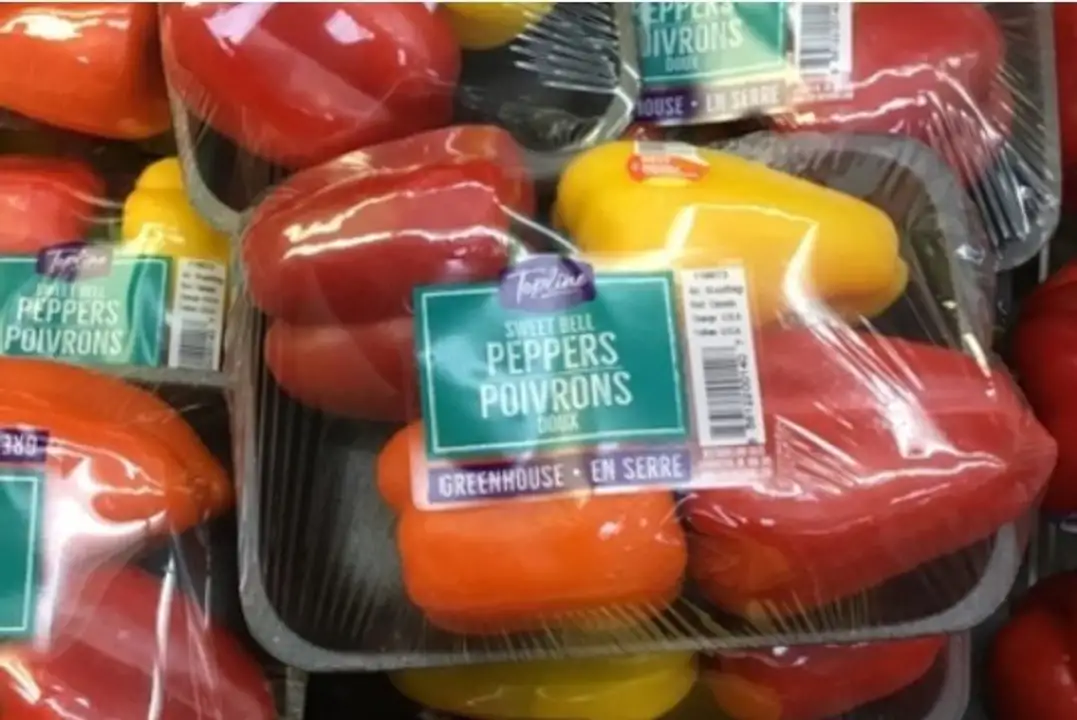 Order Rainbow peppers - 4 pack food online from Fligner Market store, Lorain on bringmethat.com