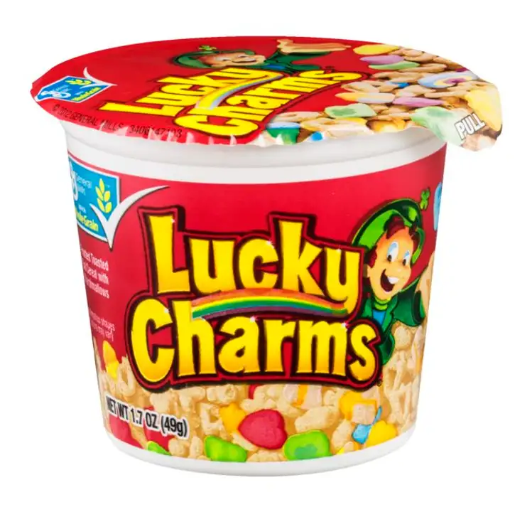Order Lucky Charms Cereal - 1.7 Ounces food online from Holiday farms store, Roslyn Heights on bringmethat.com