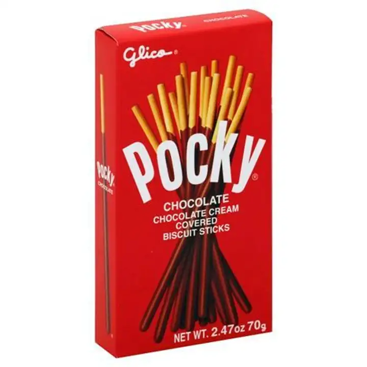 Order Pocky Biscuit Sticks, Chocolate Cream Covered - 2.46 Ounces food online from Holiday farms store, Roslyn Heights on bringmethat.com