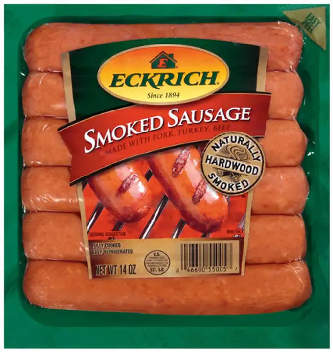 Order Eckrich Smoked Sausage - 14 Ounces food online from Fligner Market store, Lorain on bringmethat.com
