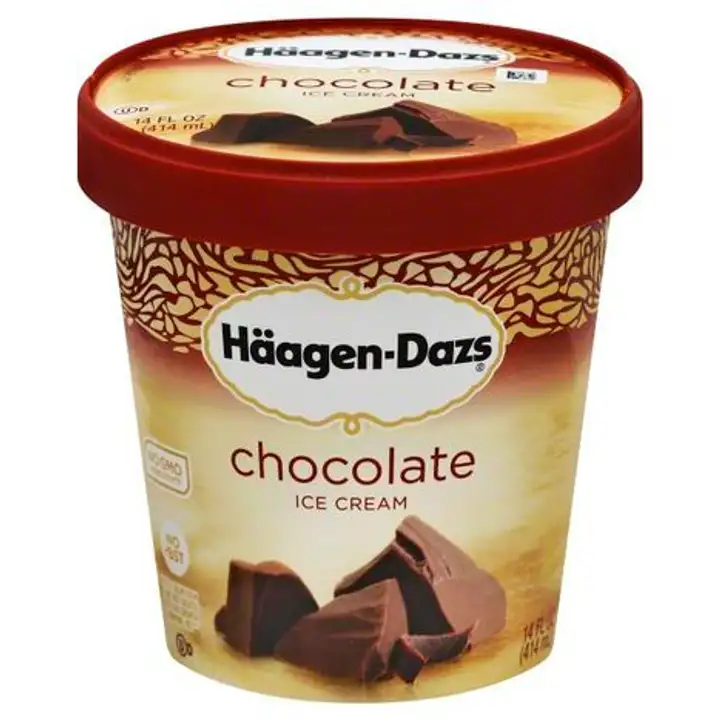 Order Haagen Dazs Ice Cream, Chocolate - 16 Ounces food online from Novato Harvest Market store, Novato on bringmethat.com