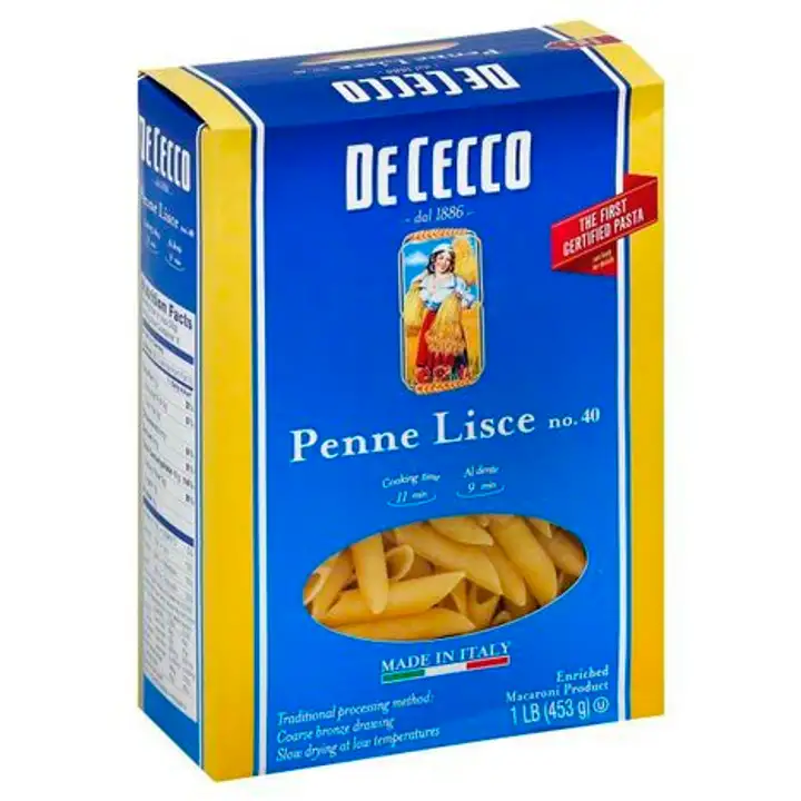 Order De Cecco Penne Lisce, No. 40 - 16 Ounces food online from Novato Harvest Market store, Novato on bringmethat.com